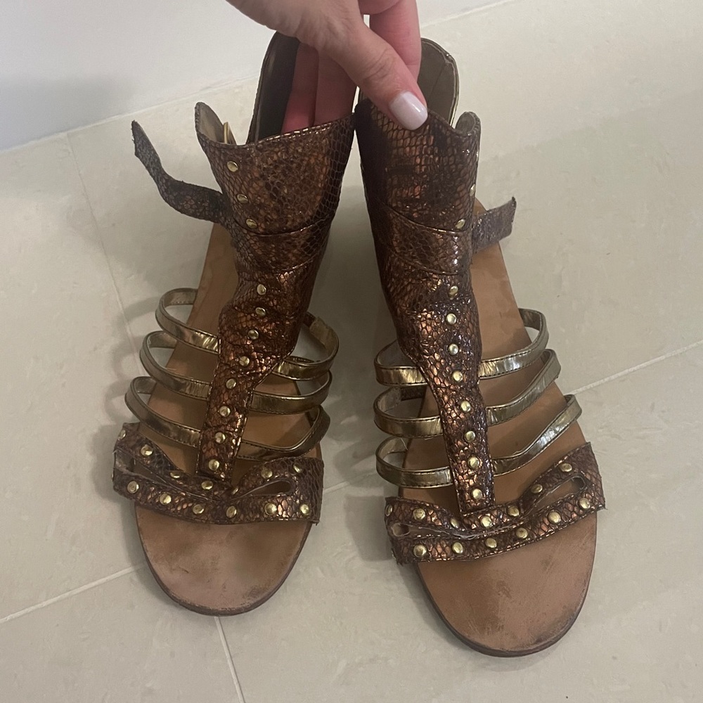 Gladiator style Italian sandals